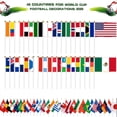 thumbnail image 4 of YanonmyfdWorld Cup Handheld Flags, 48 Countries International Stick Flags with Plastic White Pole for World Cup Decorations 2026- Double Sided Polyester Fabric Small Flag on Stick for Olympic Party, 4 of 11
