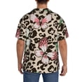 thumbnail image 3 of Balery Leopard Dots Camisa Casual de Manga Corta con Botones para Hombre, Texturizada, Estilo Cubano, para Playa, Verano-XX-Large, 3 of 5