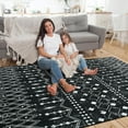 thumbnail image 6 of Homore Vintage Farmhouse Geometric Moroccan Trellis Area Rug,4' x 6',Black, 6 of 7