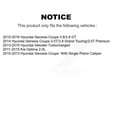 thumbnail image 2 of SIM Front Semi-Metallic Disc Brake Pads SIM-1413 for Car Kia Optima Hyundai Genesis Coupe Veloster, 2 of 8