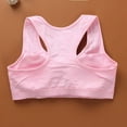 thumbnail image 2 of Girl Bra Training Bra Teen Girls Cotton Breathable Teen Sports Bra Elastic Shoulder Straps Running Bra Solid 12-16 Teen Student, 2 of 4