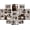 Brown, variant on Vontix Picture Frames set of 19, Including 8x10, 5x7, 4x6 Gold Frame | Multi Picture Frames Collage Wall Decor, Gallery Wall Frame Set, Gift For Christmas, Mothers' day, Wedding, Dorm, Living Room