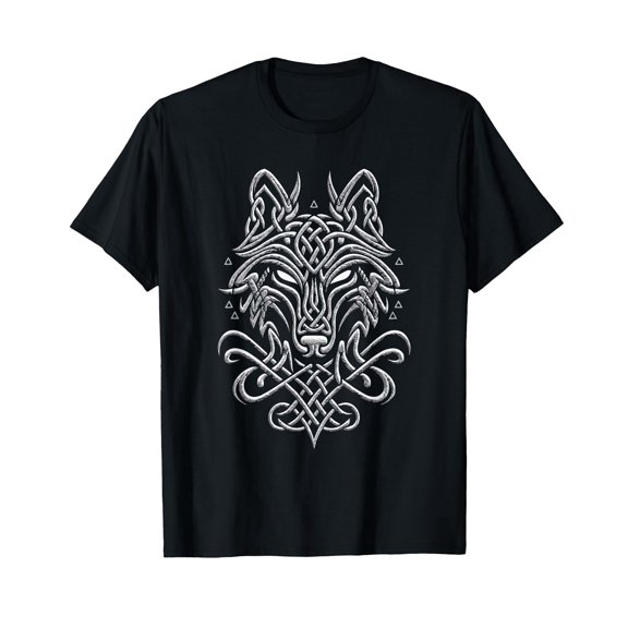 Venrir Wolf Valhalla Norse Mythology Viking Wolf T-Shirt