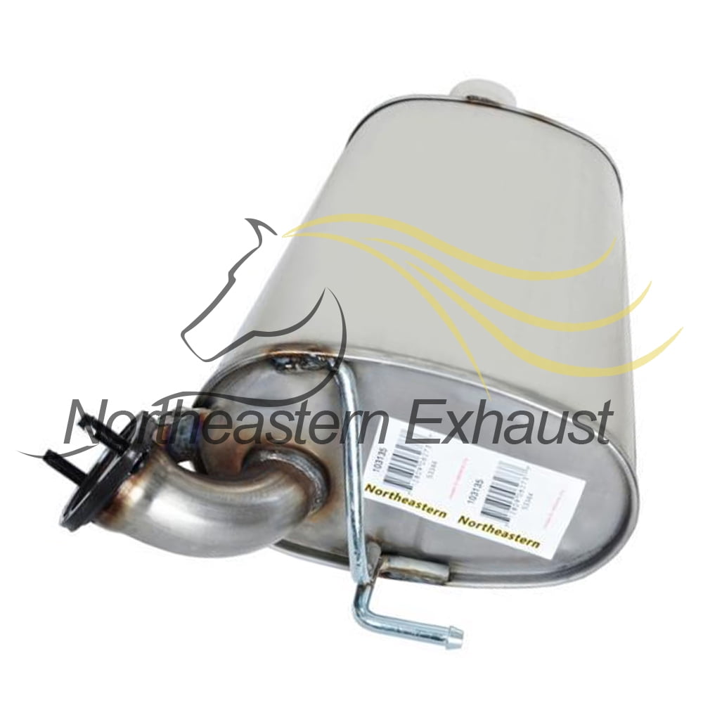 Stainless Steel Exhaust Resonator & Muffler Fits 1997-1998 Lexus ES300 3.0L - Direct Fit