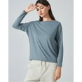 thumbnail image 5 of FITOP YOGA Long Sleeve Workout Tops Shirts for Women Loose Fit Athletic Yoga Shirt Casual Boat Neck Tops, 5 of 5