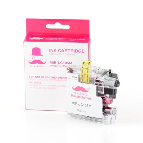 Compatible Magenta Ink Cartridge High Yield for Brother LC105M - Moustache®