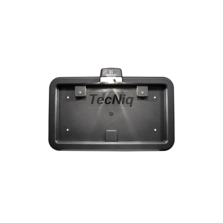 Full Size Black Plastic License Plate Frame With LED Plate Light Truck Trailer