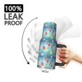 thumbnail image 3 of 40oz Pioneer Flower Floral Print Pattern Insulated Tumbler with Handle, BPA-Free Leak Proof Lid and Straws, Double Wall Vacuum, Hot 12h/Cold 34h, 3 of 6