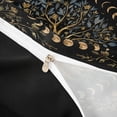 thumbnail image 3 of Homewish Tree of Life Twin Duvet Cover, Vintage Moon Phase Twin Bedding, Black Reversible 2 Pieces, 1 Duvet Cover and 1 Pillowcase, 3 of 5