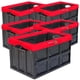 thumbnail image 1 of Caja Industrial Para Negocio InstaRed 5 Pzas 10kg 53x36x29cm Apilable y Colapsable Polietileno Color Negro/Rojo., 1 of 1