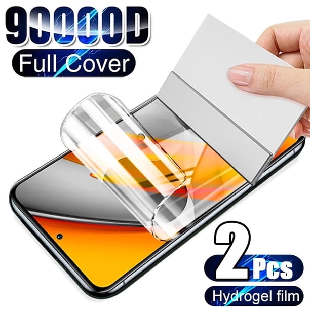 Película de hidrogel para Xiaomi, Protector de pantalla para Poco X3 Pro, F3, M3, M4, 11T, 12T Pro, Redmi Note 11, 10, 9, 8 Pro, 9s, 10s, 8T, 9T, 9A, 9C, 2 uds.