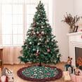 thumbnail image 6 of Kdxio Santa Hat Joy Green Festive Print Christmas Tree Skirt Christmas Xmas Tree Skirts Mat for New Year Holiday Christmas Party Decorations-30", 6 of 6
