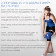 thumbnail image 5 of Core Products Performance Wrap, Brace, Knee Support and Stability for Running, Basketball, Weightlifting, Gym, Workout, Water  Sports - Large/XLarge, 5 of 8