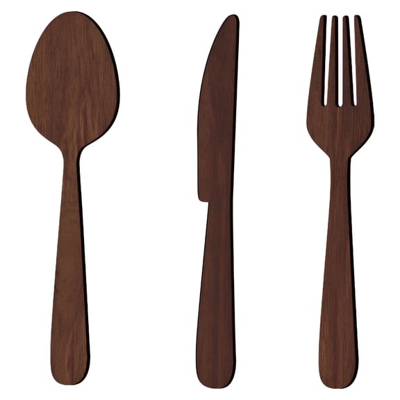 XIBUFE 2026 New Farmhouse Decor Rustic Wooden Fork Spoon Wall Decor - Farmhouse Kitchen Plaque (Brown, Small), 10.63"X2.6"X0.2" for Kitchen, Dining Room, Farmhouse Style Home, Rustic Decor