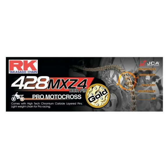 RK GB428MXZ4 Heavy Duty Gold Chain 120 Links (GB428MXZ4-120)