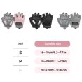 thumbnail image 4 of Guantes de Fitness Soidarity 2 uds medio dedo antideslizante ciclismo Negro S, 4 of 6
