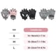 thumbnail image 4 of Guantes de Fitness Soidarity 2 uds medio dedo antideslizante ciclismo Negro S, 4 of 6