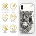 thumbnail image 4 of Case Yard iPhone-XS-Max Case Clear Soft & Flexible TPU Ultra Low Profile Slim Fit Thin Shockproof Transparent Bumper Protective Cover Drop Protective Cell Phone Cases (Bad Cat), 4 of 8
