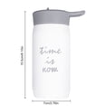 thumbnail image 4 of Taza de vacío Taza aislada de acero inoxidable Botella de agua portátil con retención de calor, color blanco Yuarrent HA001778-01, 4 of 7