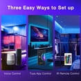 thumbnail image 5 of Smart WiFi Led Lights, Tuya App Controlled, Work with Alexa and Google Assistant, Timer Schedule, RGB Strip Color Changing Décor for Bedroom Party Kitchen, 50ft, 5 of 10