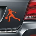 thumbnail image 2 of Magnets in Motion Bowler Female Car Magnet Orange, 2 of 4