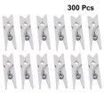 thumbnail image 2 of Mini White Clips for Decoration Hold Memo Photo Note Card 300PCS Small Size, 2 of 5