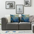 thumbnail image 3 of Acheng Marble Texture Natural Luxury Navy Blue Gold Painting Set of 2 Decorative Throw Pillow Cases Sofa Cushion Covers for Couch Bedroom Living Room Car Home Decor White, 3 of 6