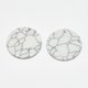 thumbnail image 2 of Synthetic Turquoise Pendants Flat Round White 18x1.5mm Hole: 1mm, 2 of 2