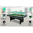 thumbnail image 4 of RACK Scorpius 7-Foot Multi Game Billiard/Pool with Table Tennis (Green Felt with Black Body), 4 of 6