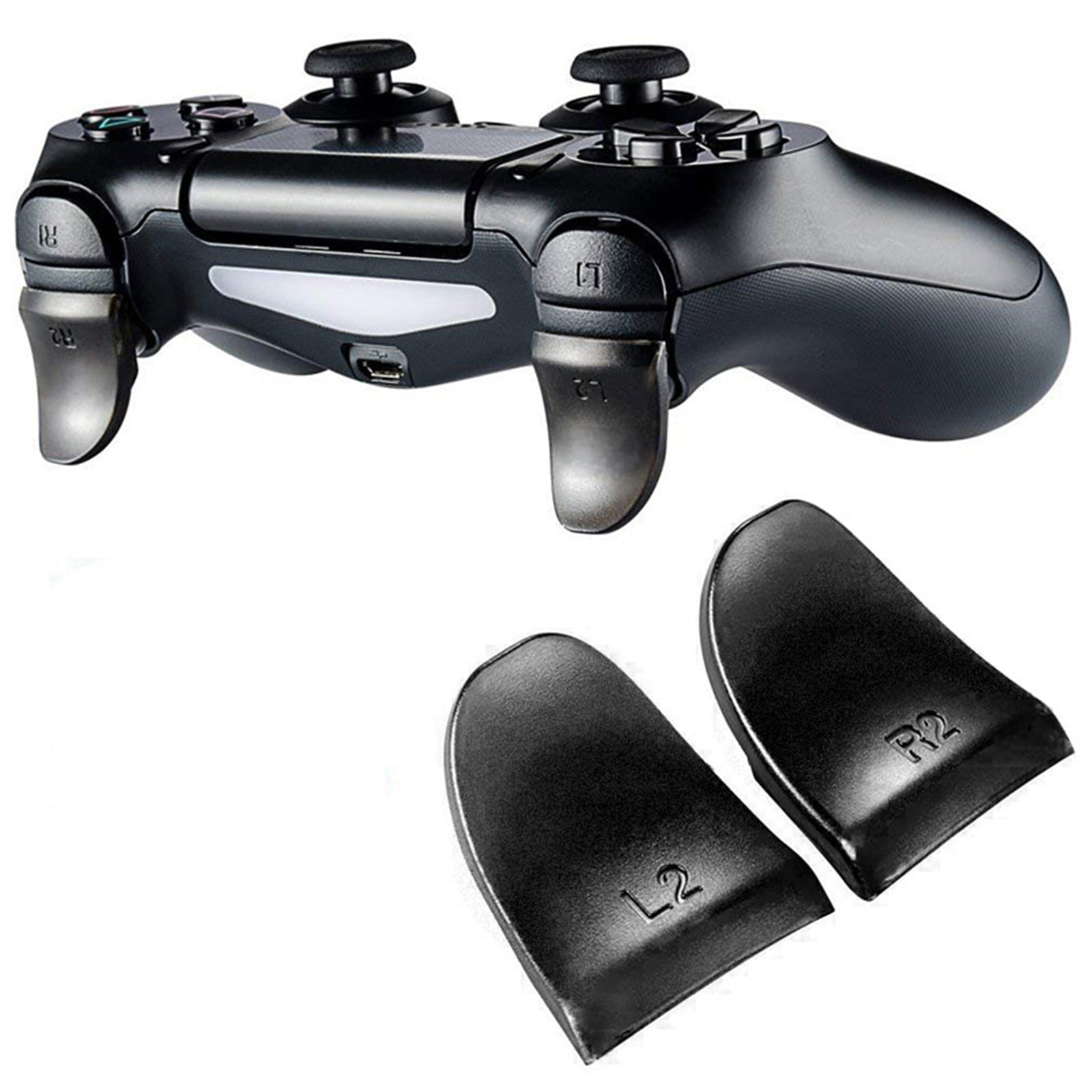 Black ABS Metal 2pcs Perfect Replacement Part 3D Controller Joystick for Playstation 4 PS4 Black