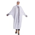 thumbnail image 3 of Women's Plus Size Abaya Maxi Dress Long Sleeve Batwing Sleeve Sequin Tassel Trim Loose Fit Caftan Robe Islamic Prayer Dress Elegant Evening Party Wedding Guest, 3 of 8