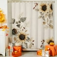 thumbnail image 4 of Shower Curtains Sets for Bathroom Decor Fall Pastoral Sunflower Berry Waterproof Bathroom Curtain with Hooks, Autumn Botanical Retro Linen for Bathroom Decor,72x72IN, 4 of 6
