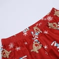 thumbnail image 4 of Matching Family Christmas Pajamas Christmas Family Matching Dad Pajama Set Long Sleeve Crew Neck Full Length Pants Cute Deer Print Lightweight Sleepwear For Dad Red S, 4 of 6