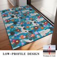 thumbnail image 3 of Dog with Pioneer Flower Door Rugs,Washable Non Slip Door Mats Indoor,Decorative Door Mats,Entry Mat Indoor for Entrance,Bedroom,Kitchen,Bathroom,20"x32", 3 of 6