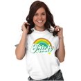 thumbnail image 5 of St Patricks Day Irish Rainbow Clover Women's Graphic T Shirt Tees Brisco Brands S, 5 of 6