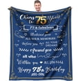 thumbnail image 1 of LHSHID 65th Birthday Gifts for Men Blanket 65 Birthday Gifts for Dad or Grandpa Birthday Gifts for Men 65 Year Old Birthday Gifts Men Cozy & Soft Flannel Throw Blanket 50x60in, 1 of 6