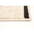 thumbnail image 5 of eCarpetGallery Modern Living Room Area Rug, 3'11" x 5'7", Ivory-Dark Brown, Ana, 5 of 9