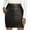 Black, variant on Women's High Waist Leather Mini Skirt - Bodycon Pencil Style, Stretchy, Casual/Fashion, Hand Wash Cold, S-XXL