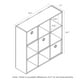 Furinno 13207DWN Organisateur Simpliste 9-Cube avec Poubelles&44; Noyer Foncé – image 2 sur 4