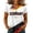 White, variant on 2026 Soccer Cup Fan Jersey for Women, V-Neck Short Sleeve T-Shirt with Country Flag & Letter Print, Breathable Casual Sports Tee Pullover Top, 1 PC Black L