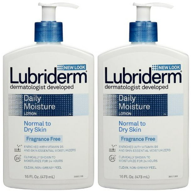 Lubriderm Daily Moisture Lotion for Normal to Dry Skin, Fragrance Free