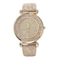 thumbnail image 1 of Reloj de cuarzo para mujer, relojes para mujer, moda para mujer, reloj de pulsera analógico de cuarzo de acero inoxidable con cristal, reloj de cuarzo, 1 of 3
