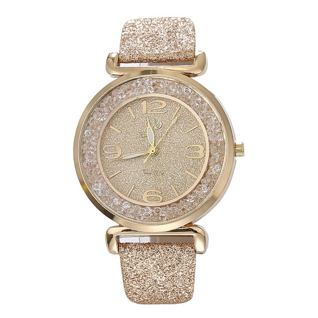 Reloj de cuarzo para mujer, relojes para mujer, moda para mujer, reloj de pulsera analógico de cuarzo de acero inoxidable con cristal, reloj de cuarzo