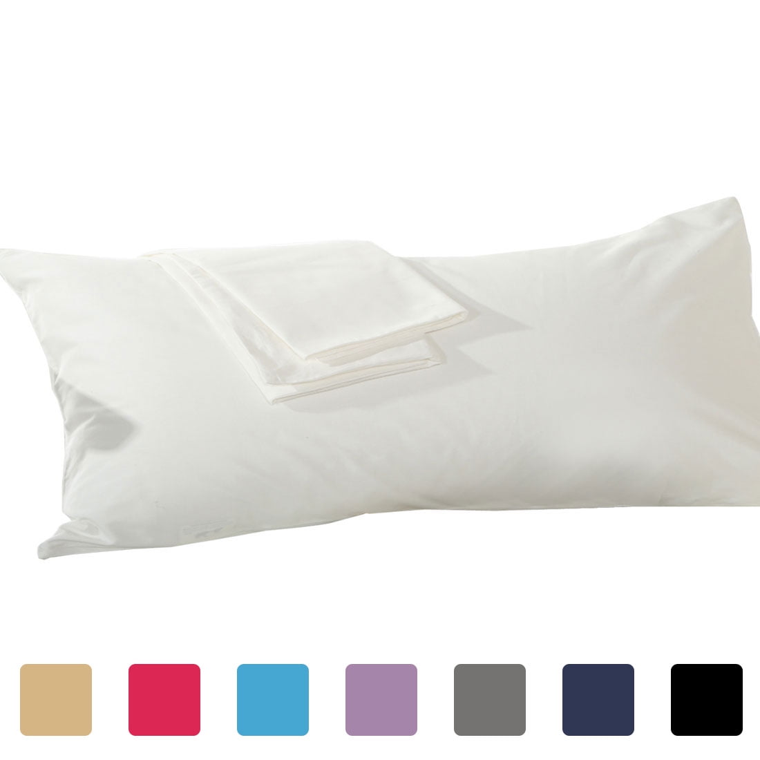 5body Size Pillow Case Cover Protector 1 Piece White 20 X 72