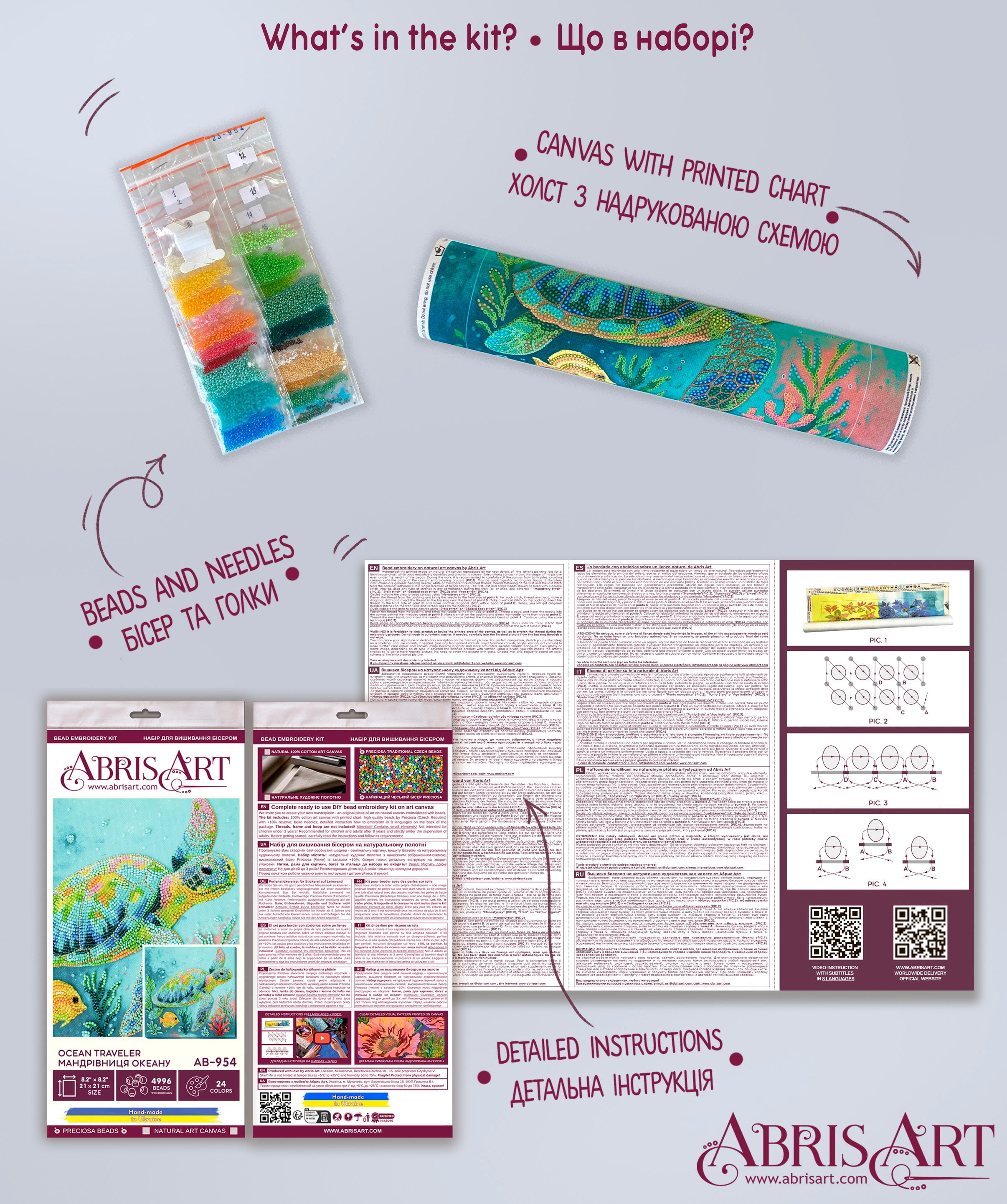 Bead Embroidery Kit - Ocean Traveler AB-954
