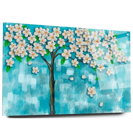 

Flowers & Plants | Tempered Acrylic Glass Wall Decor | Art Decoration for Home or Office | Housewarming Gift | Vibrant Colors | Wall Hanging | Home Interior Design