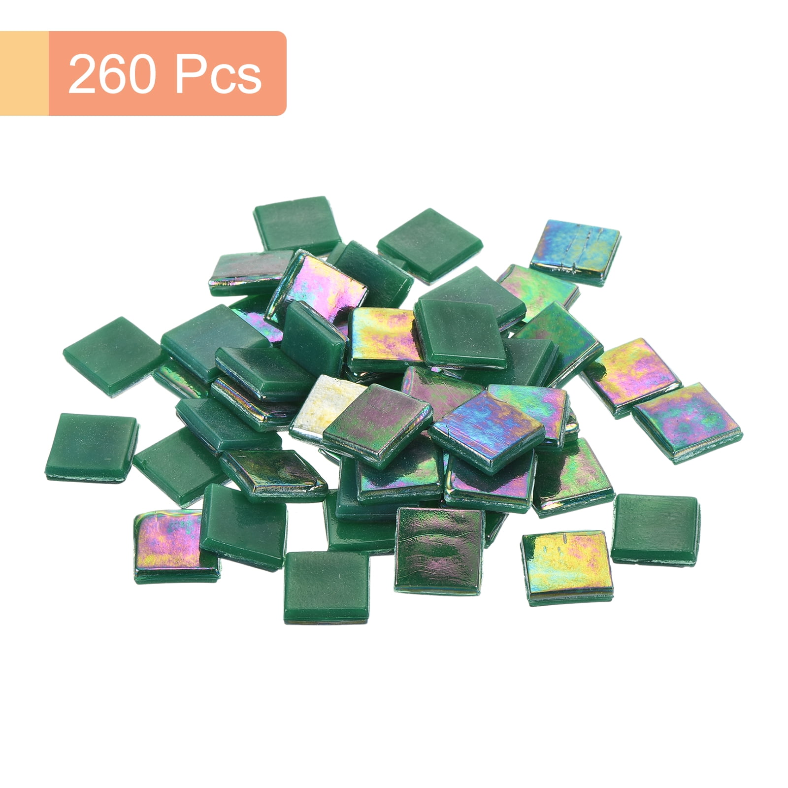Uxcell 260Pcs Mosaic Tiles, Micro Glass Tiny Mini Mosaic Tile DIY Hobbies Handmade Crystal Free Stone Ultra Blue