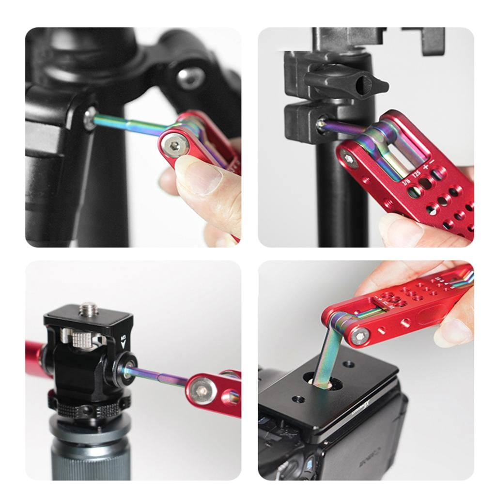 Folding Allen Wrench Set With Adjustable Angle For Photography Equipment