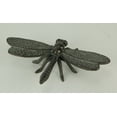 thumbnail image 3 of Bronze Finish Cast Iron Garden Dragonfly Indoor Outdoor Statue, 3 of 3