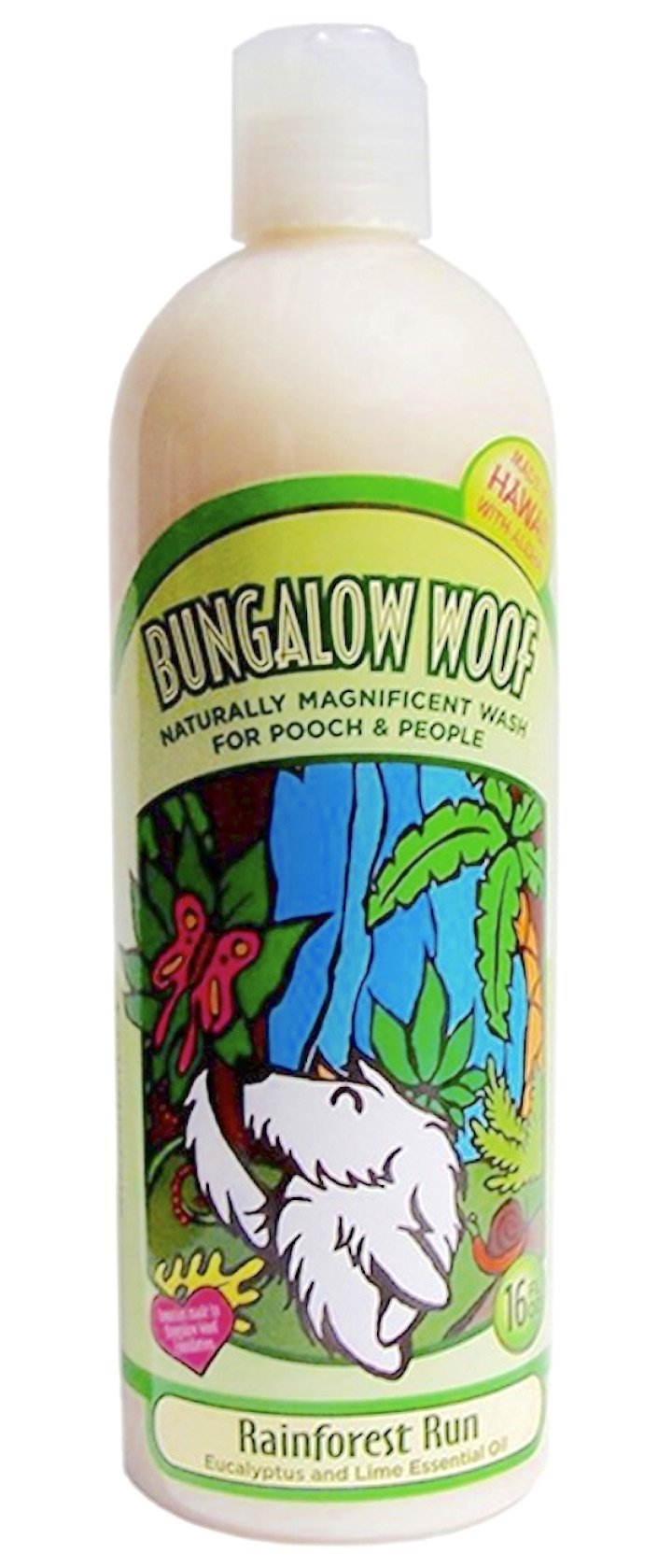Bungalow Woof Natural Shampoo for People and Dogs 16 Ounce (choose from